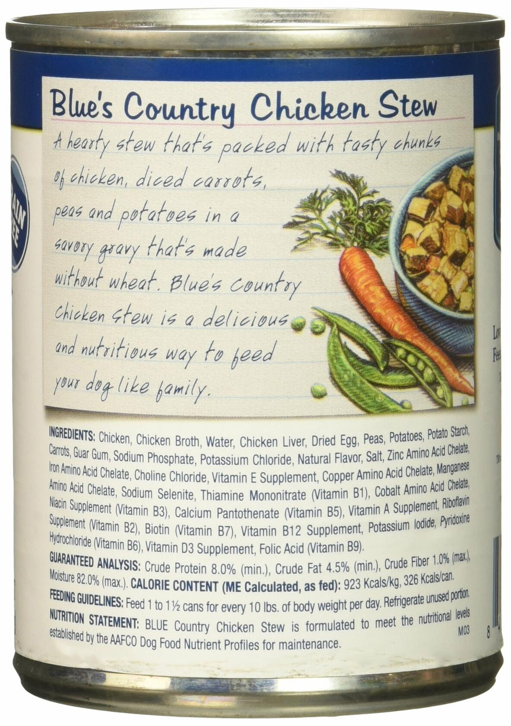 Blue Buffalo Blue's Stew Country Chicken Stew Adult Canned Dog Food 0.88lb